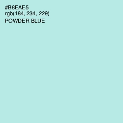 #B8EAE5 - Powder Blue Color Image